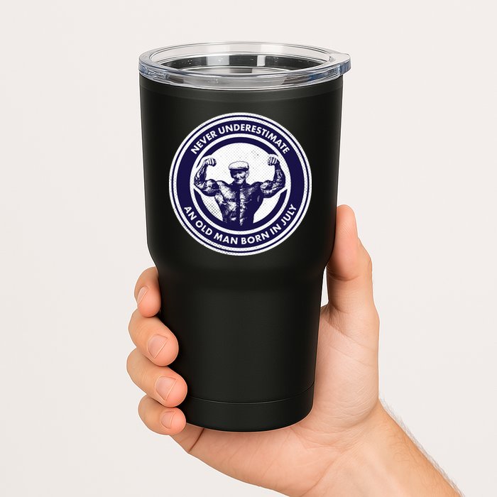 Never Underestimate An Old Man Born In July Tumbler