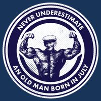 Never Underestimate An Old Man Born In July Apron