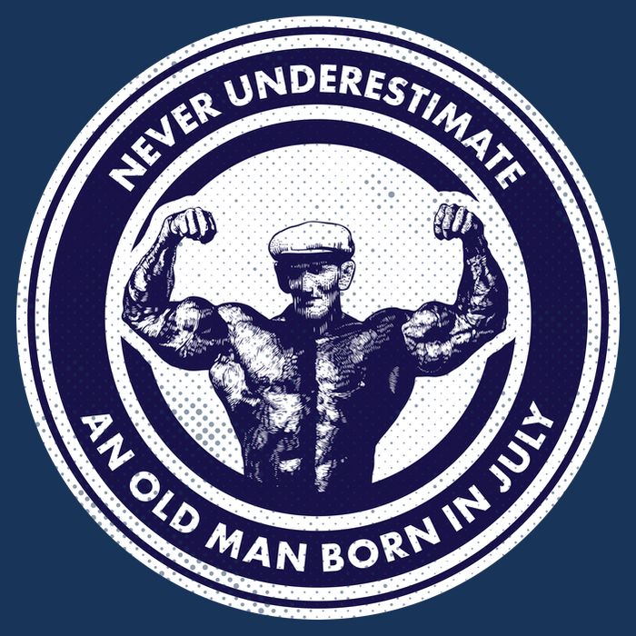 Never Underestimate An Old Man Born In July Apron