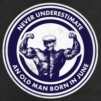Never Underestimate An Old Man Born In June Cool Comfort Performance Bucket Hat