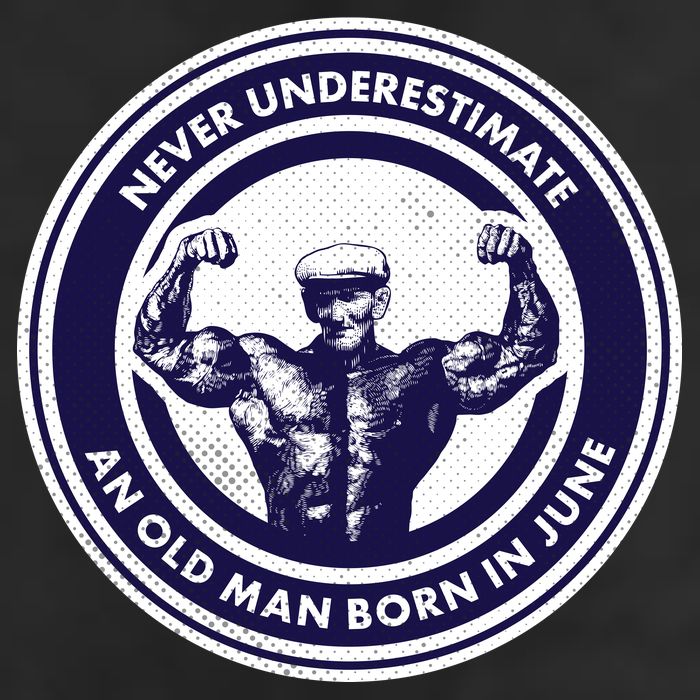 Never Underestimate An Old Man Born In June Cool Comfort Performance Bucket Hat