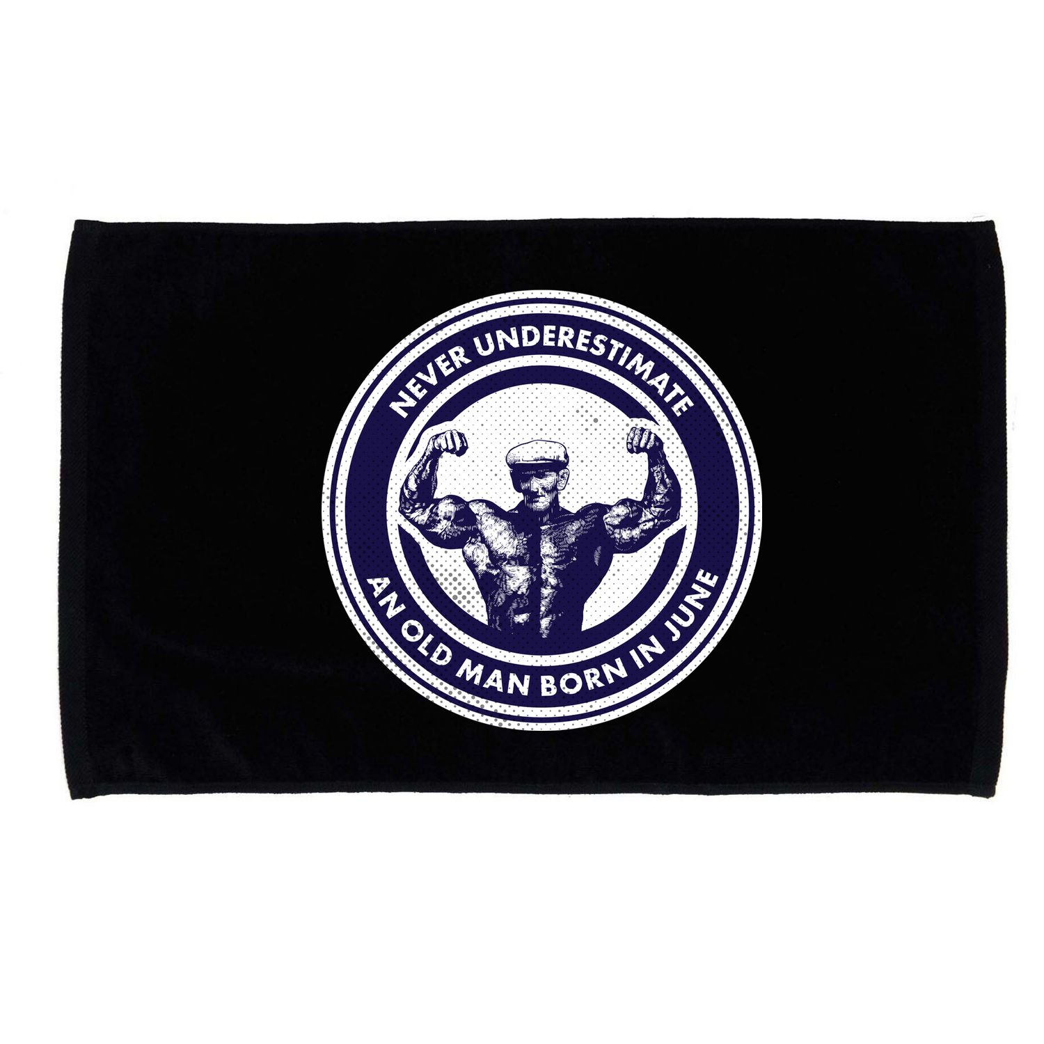 Never Underestimate An Old Man Born In June Microfiber Hand Towel