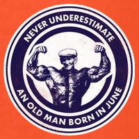 Never Underestimate An Old Man Born In June Long Sleeve Shirt