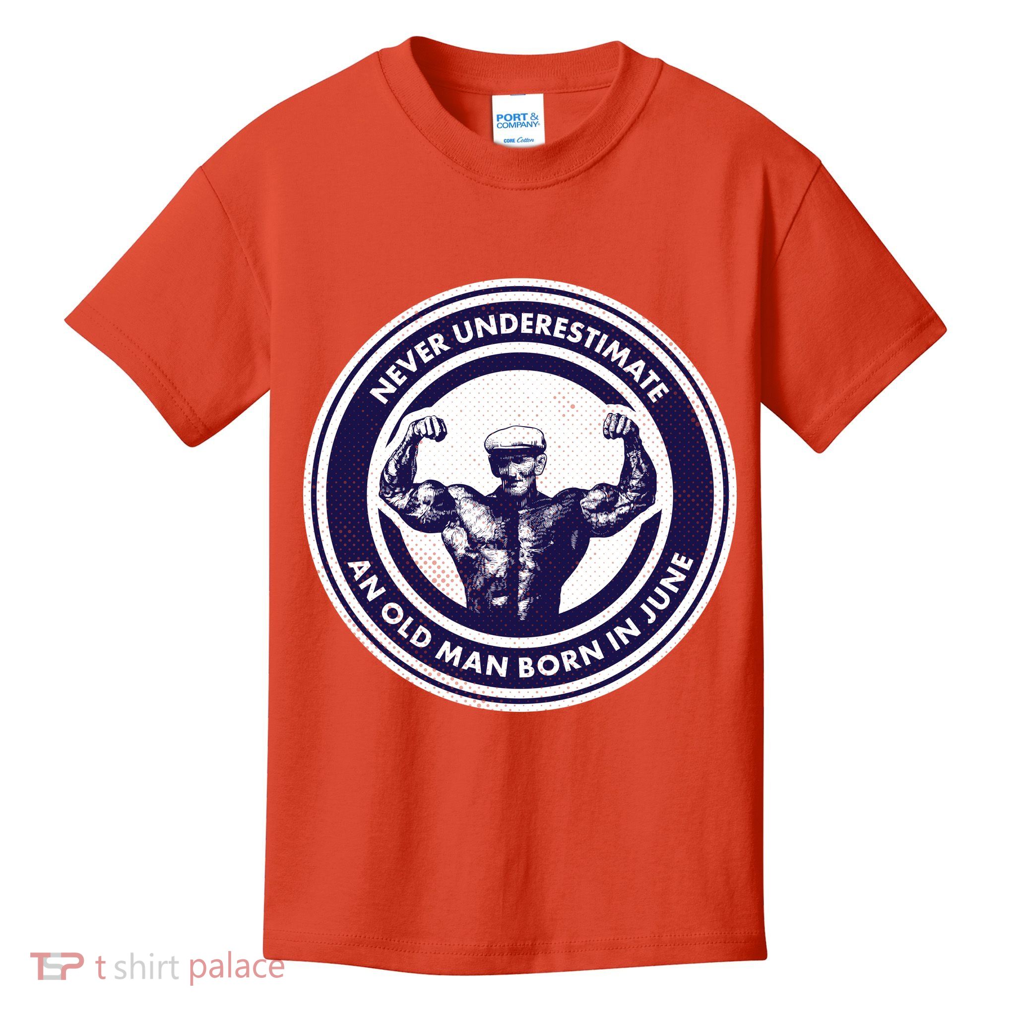 Never Underestimate An Old Man Born In June Kids T-Shirt