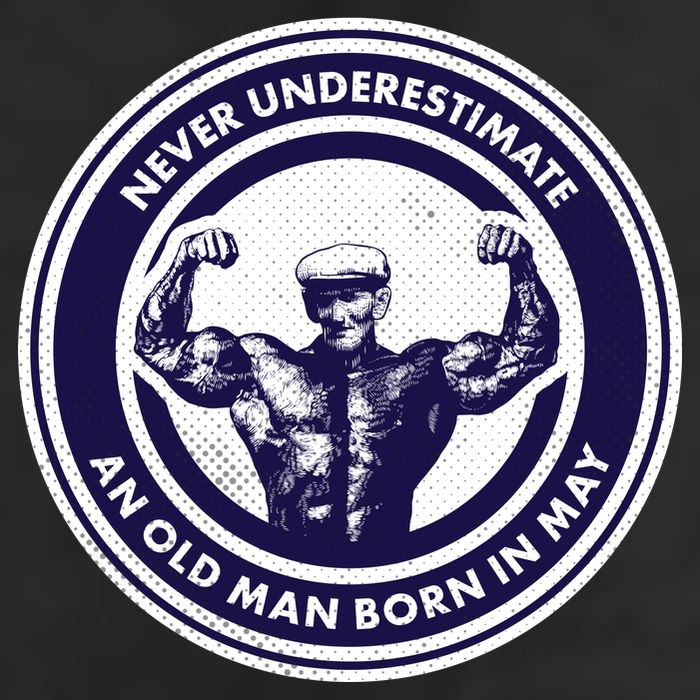 Never Underestimate An Old Man Born In May Adult Drive Performance Visor