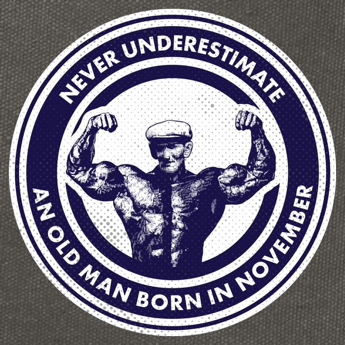 Never Underestimate An Old Man Born In November  Cotton Canvas Backpack