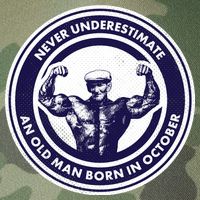 Never Underestimate An Old Man Born In October Legacy Tie Dye Trucker Hat