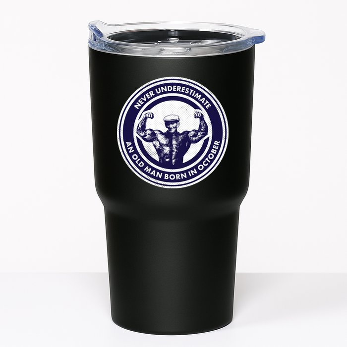Never Underestimate An Old Man Born In October Tumbler