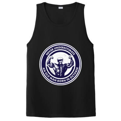 Never Underestimate An Old Man Born In October PosiCharge Competitor Tank