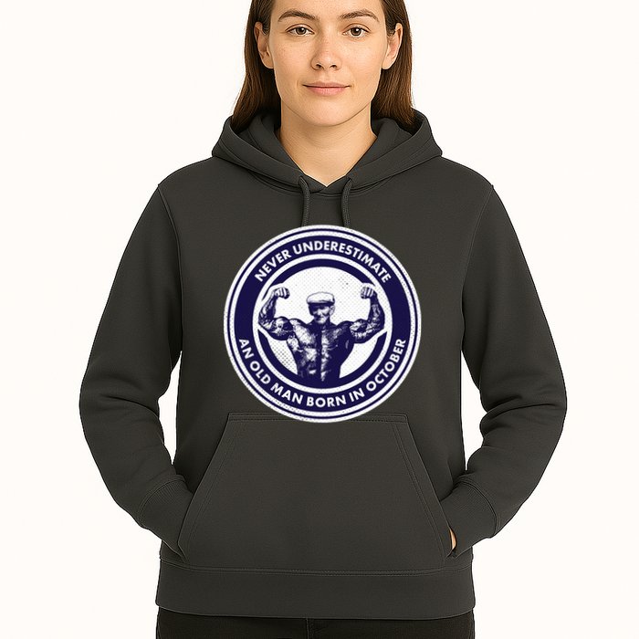 Never Underestimate An Old Man Born In October Hoodie