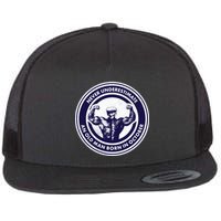 Never Underestimate An Old Man Born In October Flat Bill Trucker Hat