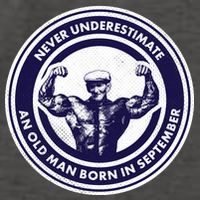 Never Underestimate An Old Man Born In September Vector Backpack