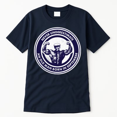 Never Underestimate An Old Man Born In September Tall T-Shirt