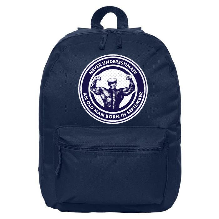Never Underestimate An Old Man Born In September 16 in Basic Backpack