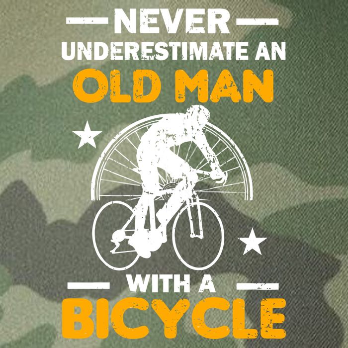 Never Underestimate An Old Man With A Bicycle Legacy Tie Dye Trucker Hat