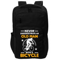 Never Underestimate An Old Man With A Bicycle Impact Tech Backpack
