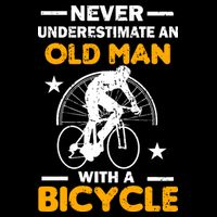 Never Underestimate An Old Man With A Bicycle Impact Tech Backpack
