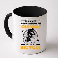 Never Underestimate An Old Man With A Bicycle Mug