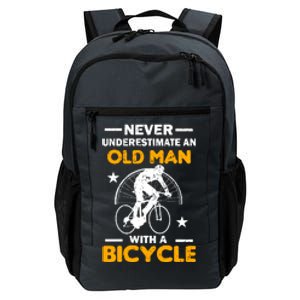 Never Underestimate An Old Man With A Bicycle Daily Commute Backpack