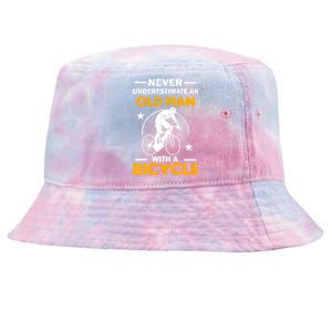 Never Underestimate An Old Man With A Bicycle Tie-Dyed Bucket Hat