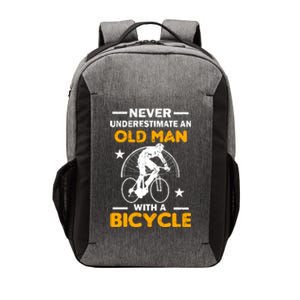 Never Underestimate An Old Man With A Bicycle Vector Backpack