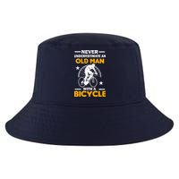 Never Underestimate An Old Man With A Bicycle Cool Comfort Performance Bucket Hat