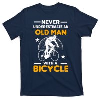 Never Underestimate An Old Man With A Bicycle T-Shirt