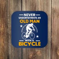 Never Underestimate An Old Man With A Bicycle Coaster