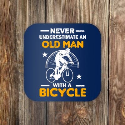 Never Underestimate An Old Man With A Bicycle Coaster