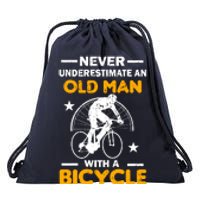 Never Underestimate An Old Man With A Bicycle Drawstring Bag