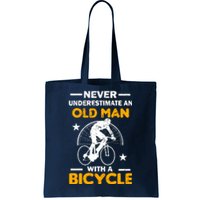 Never Underestimate An Old Man With A Bicycle Tote Bag