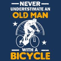 Never Underestimate An Old Man With A Bicycle Premium T-Shirt