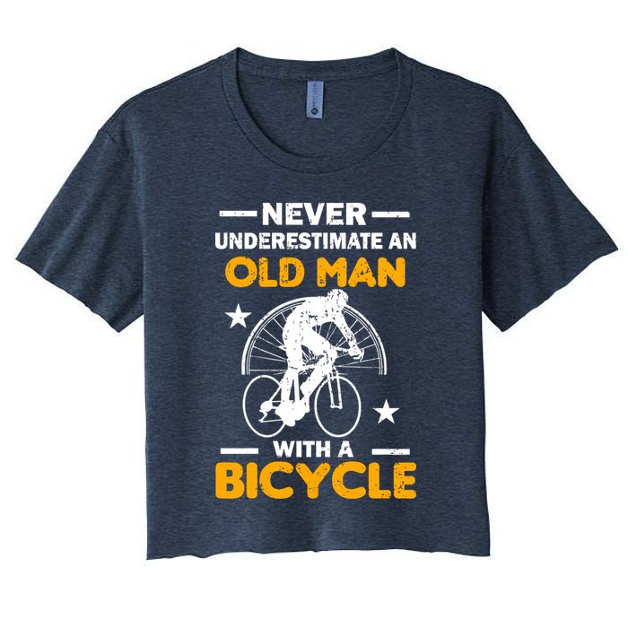 Never Underestimate An Old Man With A Bicycle Crop Top