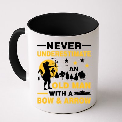 Never Underestimate An Old Man With A Bow & Arrow Mug