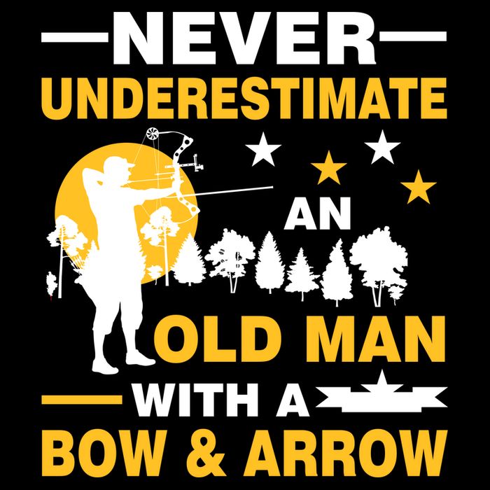 Never Underestimate An Old Man With A Bow & Arrow Wool Snapback Cap