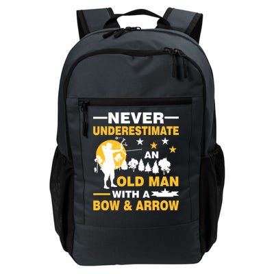 Never Underestimate An Old Man With A Bow & Arrow Daily Commute Backpack