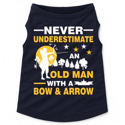 Never Underestimate An Old Man With A Bow & Arrow Doggie Tank
