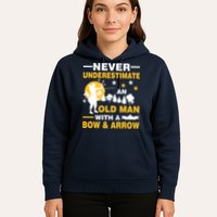 Never Underestimate An Old Man With A Bow & Arrow Hoodie