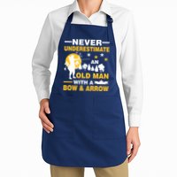 Never Underestimate An Old Man With A Bow & Arrow Apron