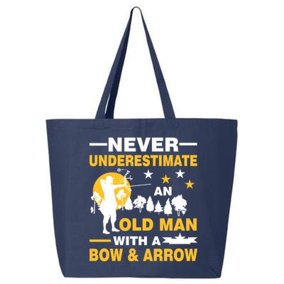 Never Underestimate An Old Man With A Bow & Arrow 25L Jumbo Tote