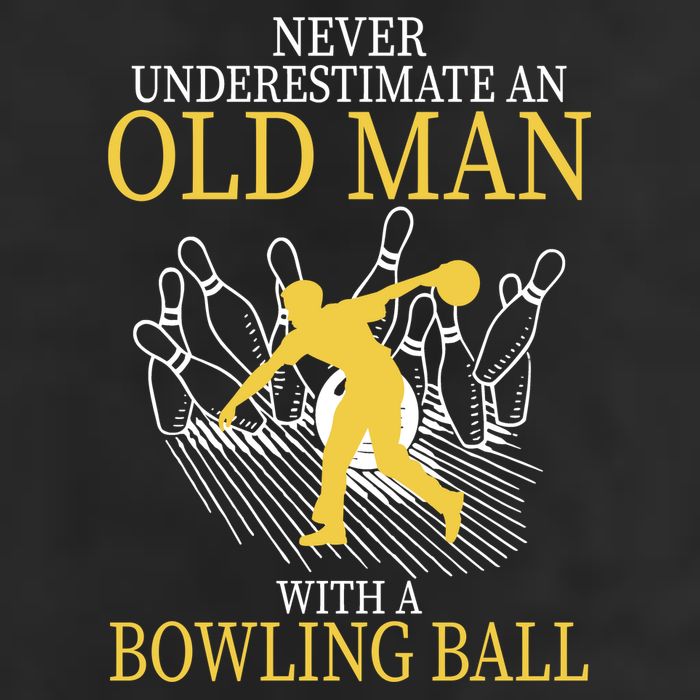 Never Underestimate An Old Man With A Bowling Ball Adult Drive Performance Visor