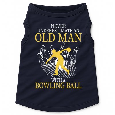 Never Underestimate An Old Man With A Bowling Ball Doggie Tank