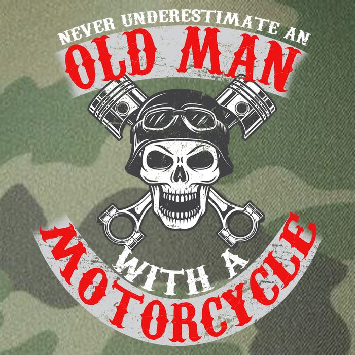 Never Underestimate An Old Man With A Motorcycle Legacy Tie Dye Trucker Hat