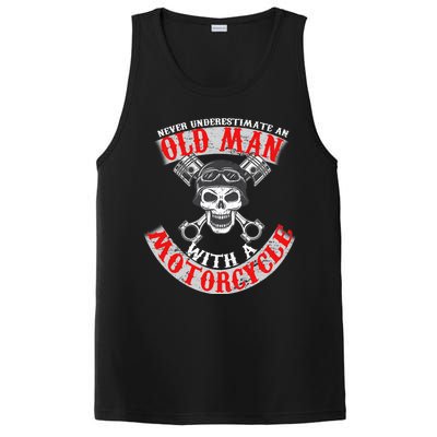 Never Underestimate An Old Man With A Motorcycle PosiCharge Competitor Tank