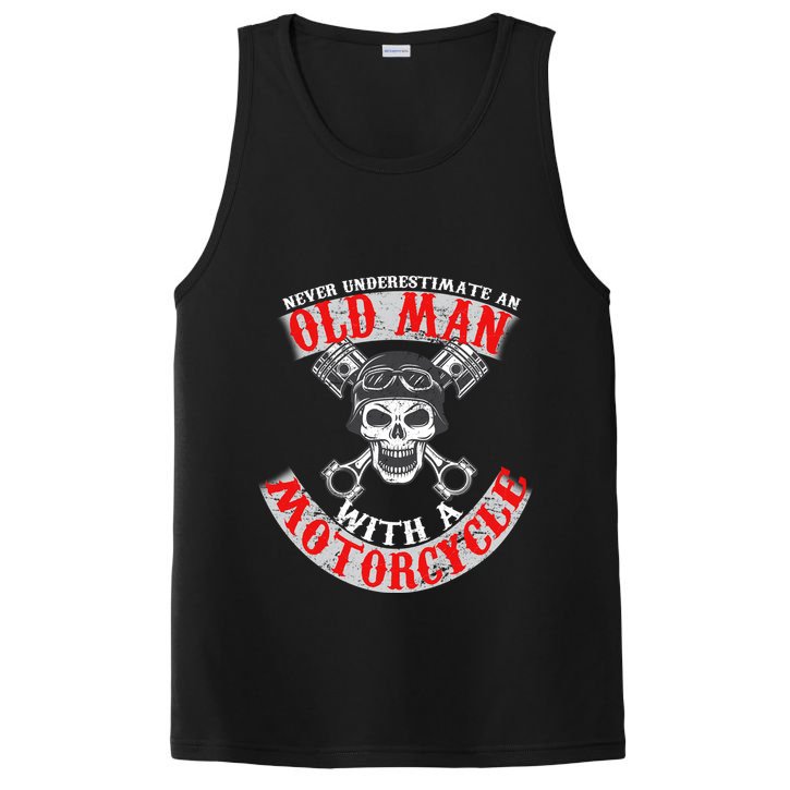 Never Underestimate An Old Man With A Motorcycle PosiCharge Competitor Tank