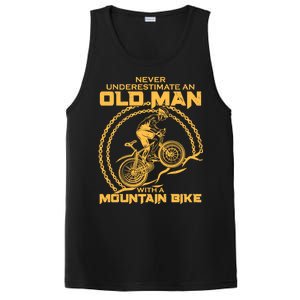 Never Underestimate An Old Man With A Mountain Bike PosiCharge Competitor Tank