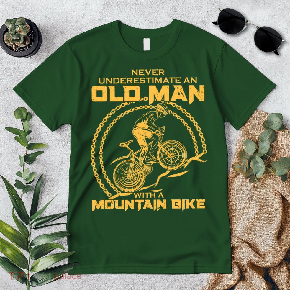Never Underestimate An Old Man With A Mountain Bike Premium T-Shirt