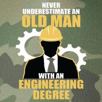 Never Underestimate An Old Man With An Engineering Degree Legacy Tie Dye Trucker Hat