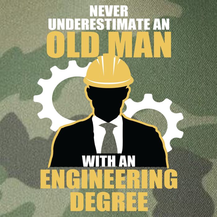 Never Underestimate An Old Man With An Engineering Degree Legacy Tie Dye Trucker Hat