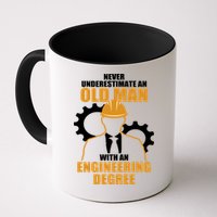 Never Underestimate An Old Man With An Engineering Degree Mug